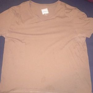 Brown v neck